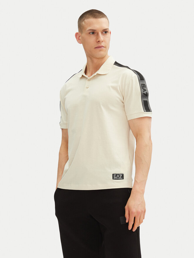 EA7 Emporio Armani EA7 Emporio Armani Poloshirt 7M000139 AF10375 U1079 Écru Regular Fit