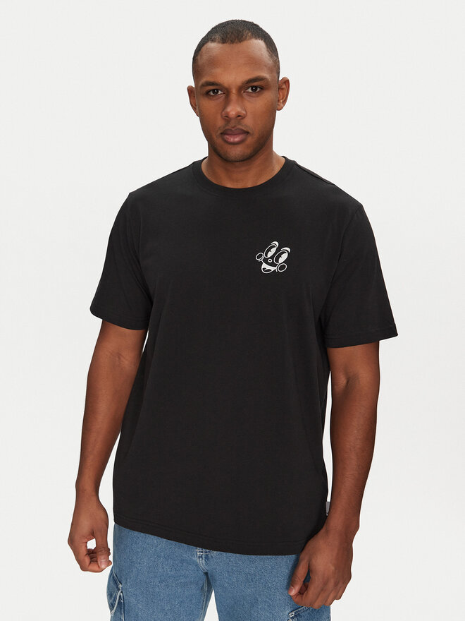 adidas adidas Marškinėliai JN7032 Juoda Loose Fit