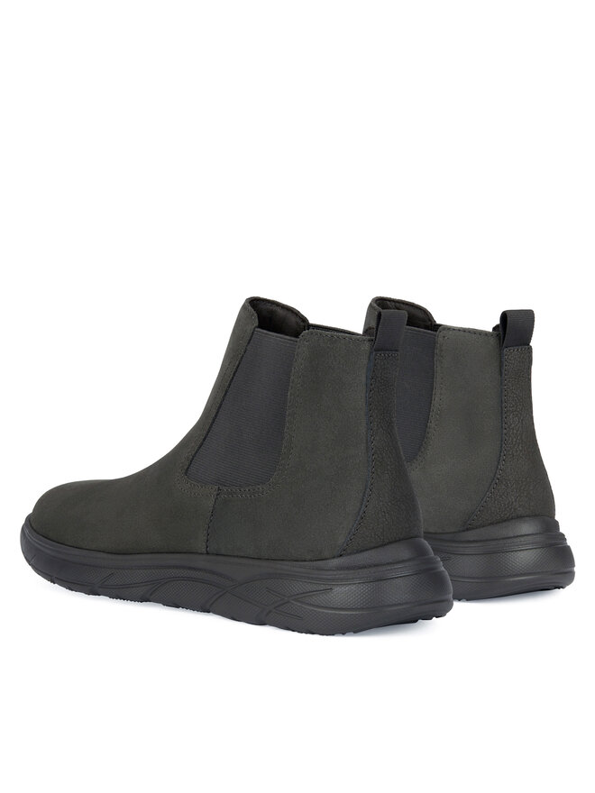 Geox Kotníková obuv s elastickým prvkem Geox U Portello U36E1A 022EK C6372 Hnědá