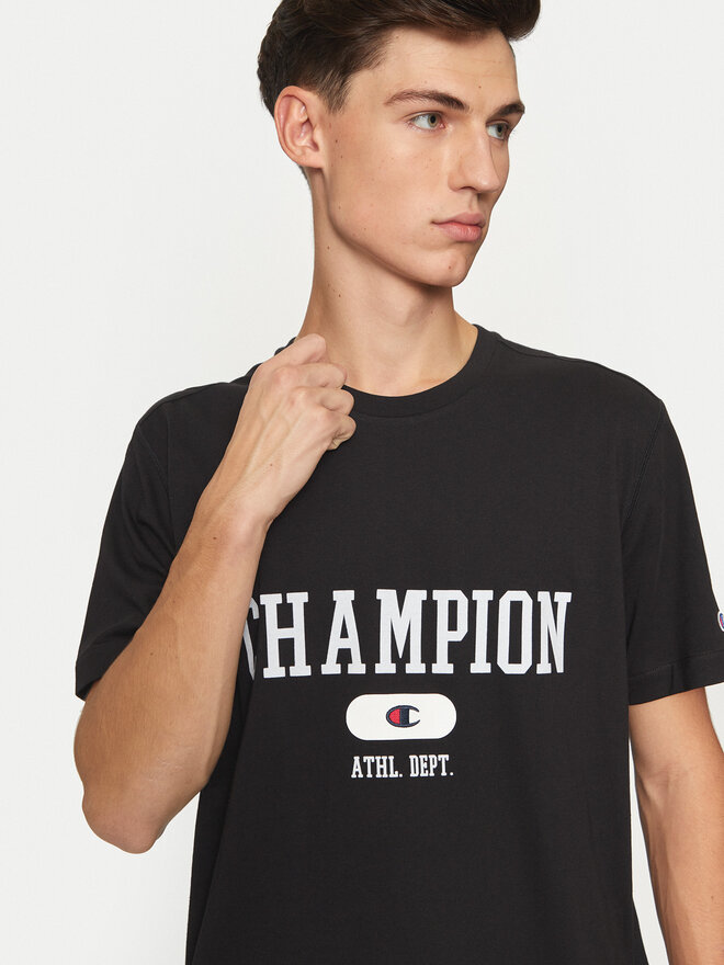 Champion Champion Marškinėliai 220432 Juoda Regular Fit