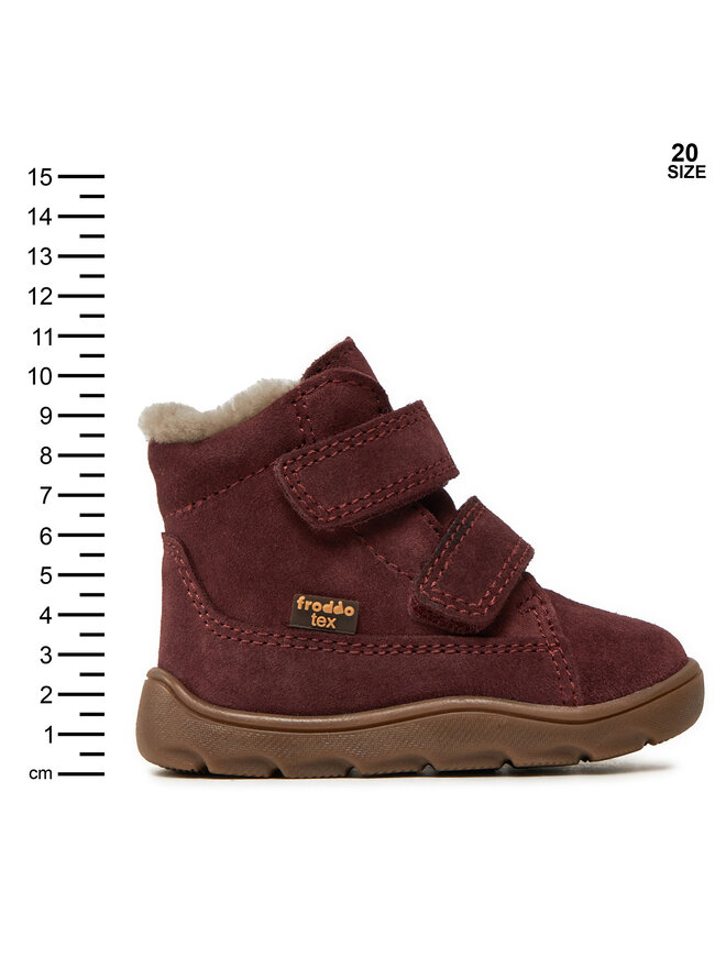 Froddo Stiefel Froddo Zeru Tex Furry Barefoot G2110149-5 M Rot