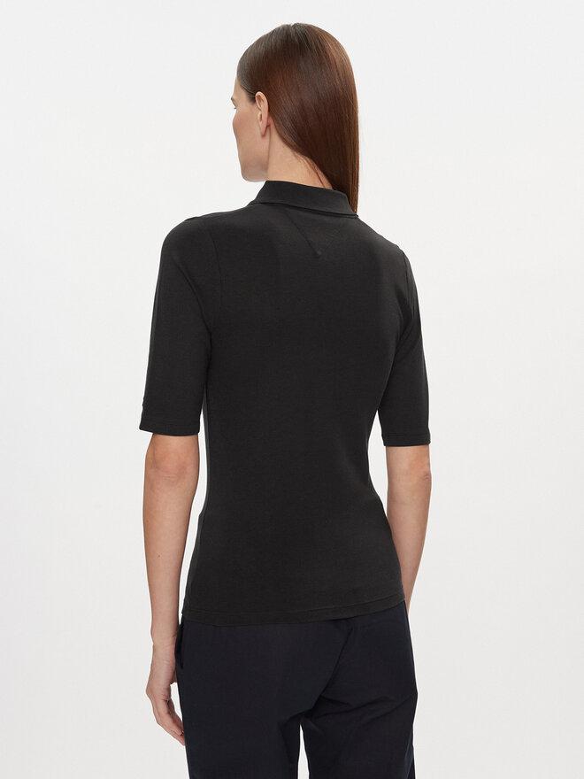 Tommy Hilfiger Tommy Hilfiger Poloshirt WW0WW39820 Schwarz Slim Fit