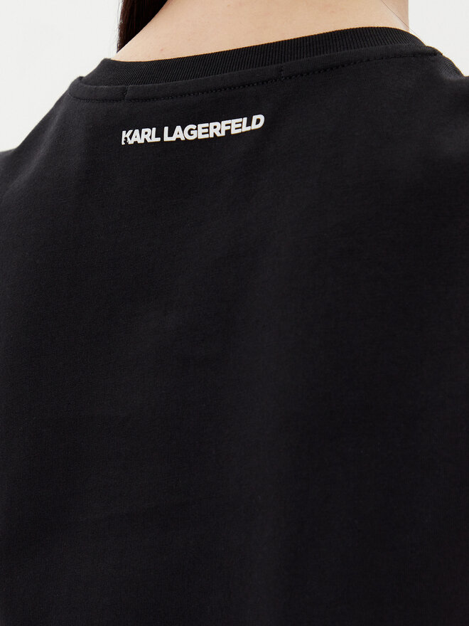 Karl Lagerfeld Jeans Karl Lagerfeld Jeans Marškinėliai A2W17097 Juoda Regular Fit