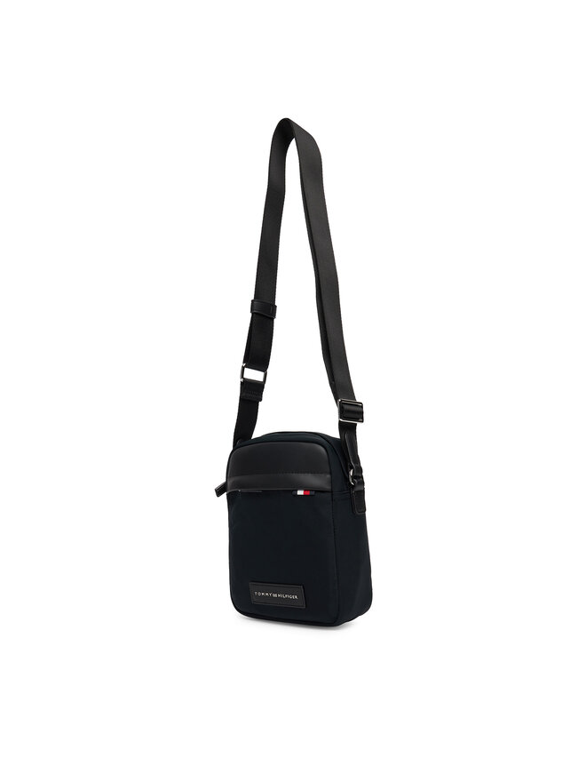Tommy Hilfiger Плоска сумка Tommy Hilfiger Th Nylon Mini Reporter AM0AM13618 Чорний
