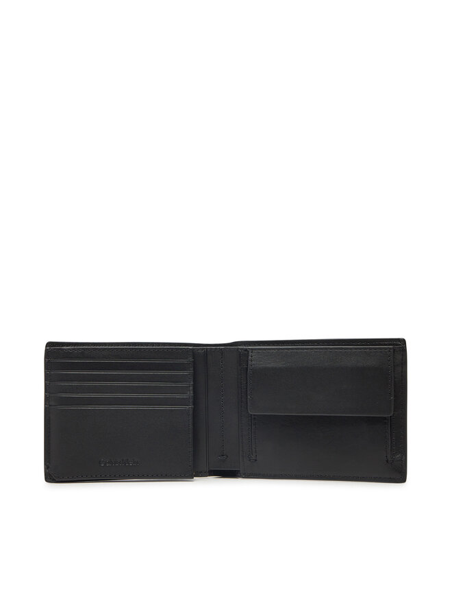 Calvin Klein Portfel męski Calvin Klein Modern Bus Trifold 10Cc W/Coin K50K512926 Czarny