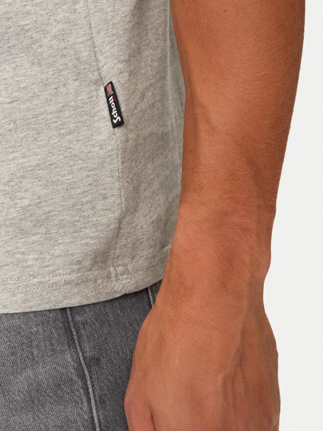 SCHOTT N.Y.C. SCHOTT N.Y.C. T-shirt TSLOGO Siva Regular Fit