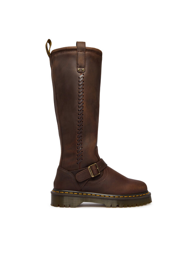 Dr. Martens Stiefel Dr. Martens ANISTONE KNEE HIGH CRAZY HORSE DM41871200 Braun