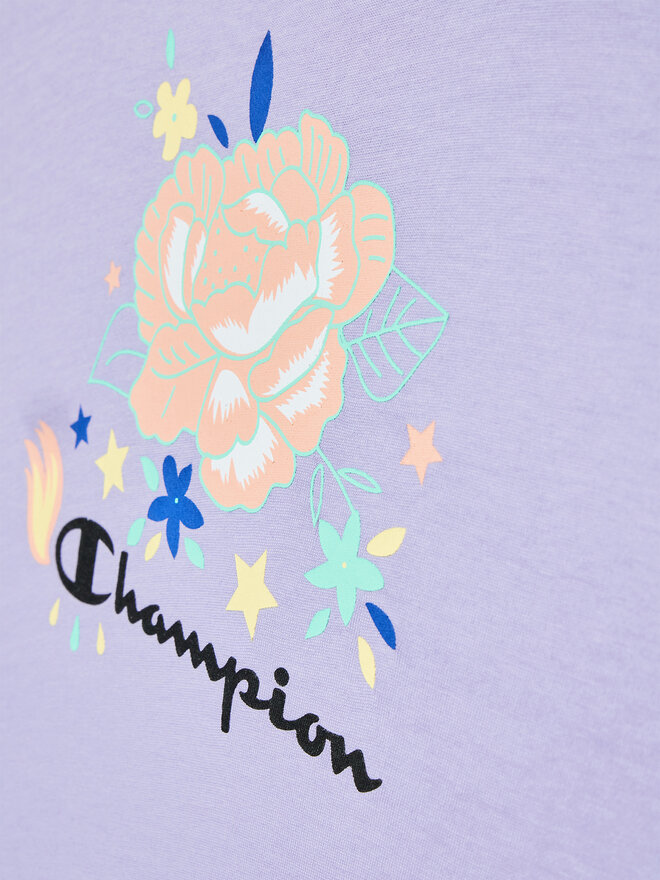 Champion Champion Komplektas: marškinėliai ir sportiniai šortai 404397 Violetinė Custome Fit