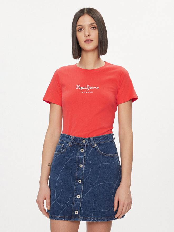 Pepe Jeans Pepe Jeans Majica Wendy PL505480 Rdeča Regular Fit