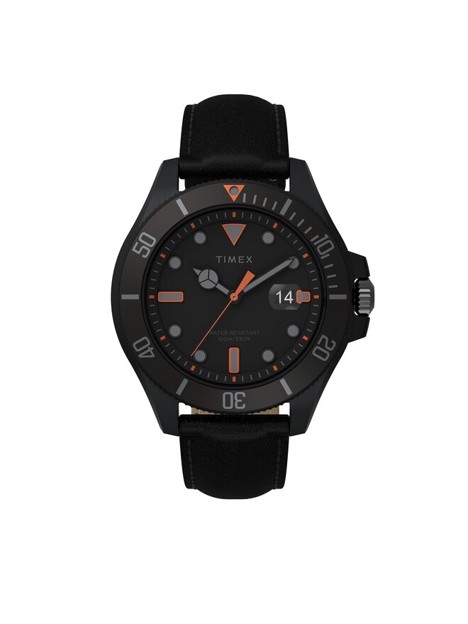 Timex Zegarek Timex Harborside Coast TW2V42300 Czarny