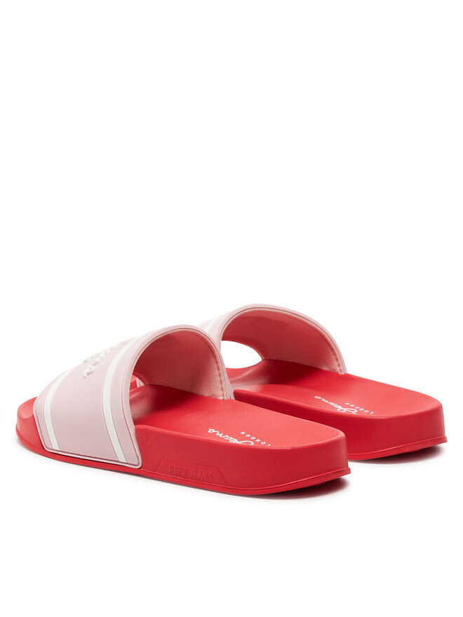 Pepe Jeans Şlapi Pepe Jeans Slider Logo G PGS70061 Roz