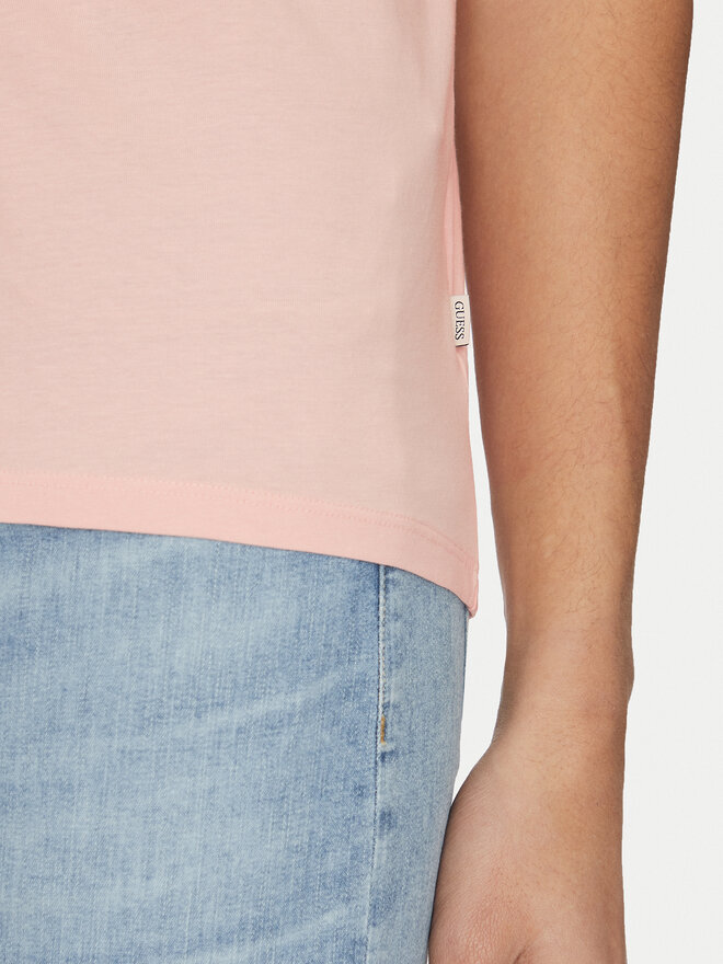 Guess Jeans Guess Jeans Marškinėliai M5GI23 K8HM0 Smėlio Slim Fit