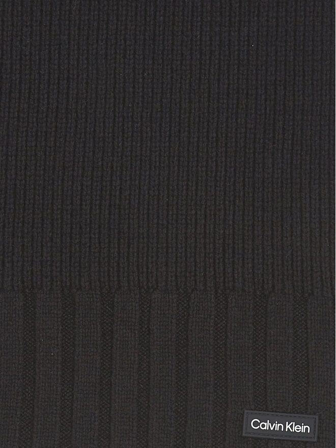 Calvin Klein Sciarpa Calvin Klein Elevated Rib Knit Scarf K50K511006 Nero