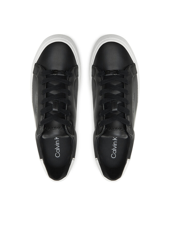 Calvin Klein Sneakersy Calvin Klein Vulc Lace Up Texture Fox - Lth HW0HW02439 Czarny