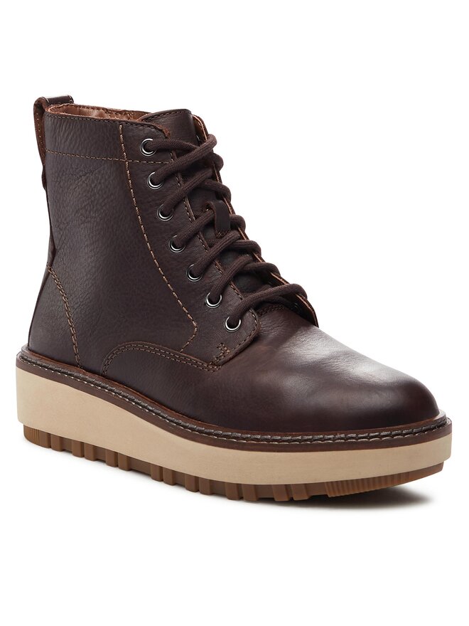 Clarks Μποτάκια Clarks Orianna W Lace 261747994 Καφέ