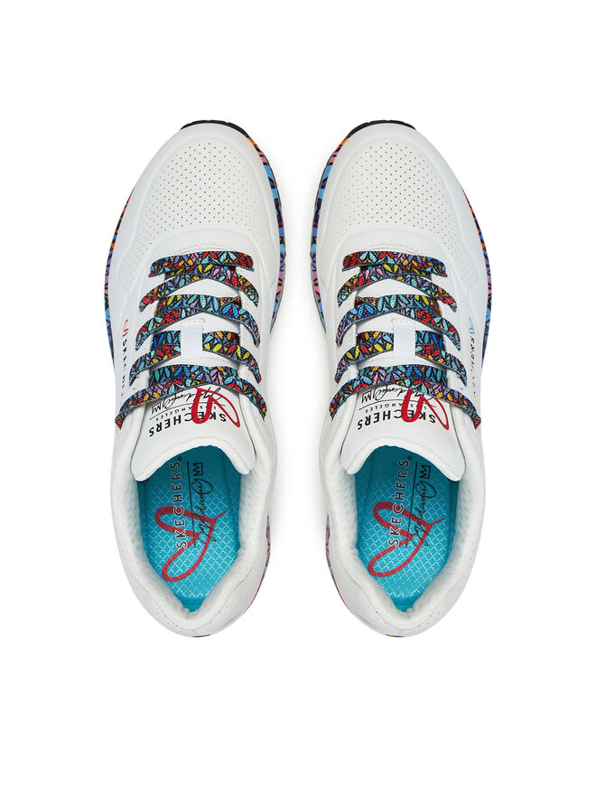 Skechers Sneakersy Skechers Skechers Uno - Ravaged Love 177918/WMLT Bílá