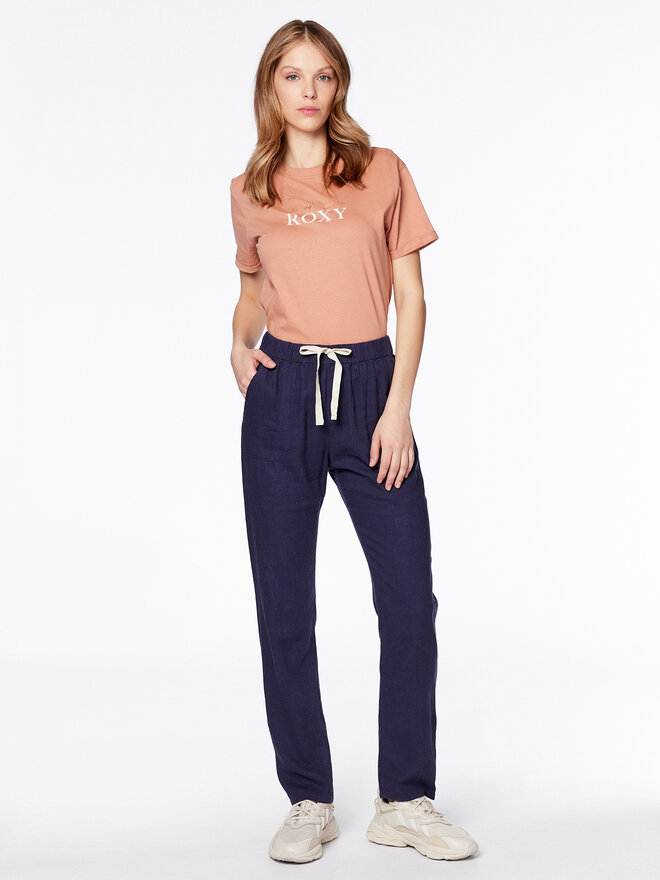 Roxy Roxy Marškinėliai Noon Ocean ERJZT05490 Oranžinė Regular Fit