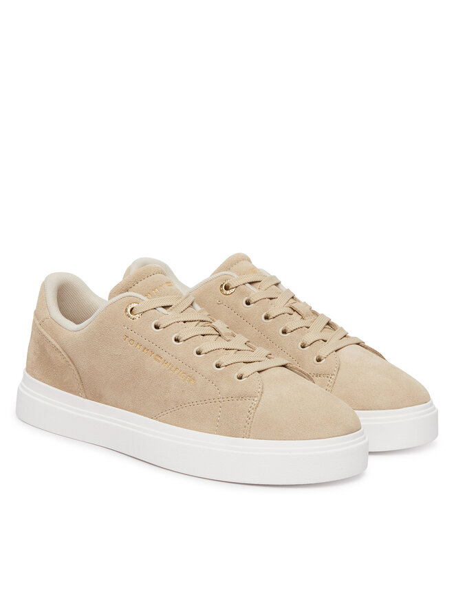 Tommy Hilfiger Sneakers Tommy Hilfiger Th Feminine Cupsole Suede FW0FW09109 Beige