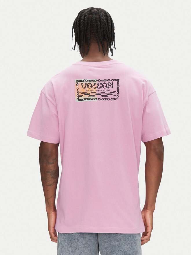 Volcom Volcom Camiseta Filip Rygalski A4312506 Rosa Loose Fit