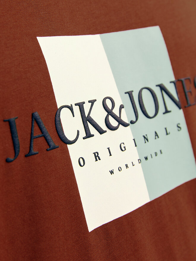Jack&Jones Jack&Jones Majica Fredeiksberg 12262492 Rjava Regular Fit