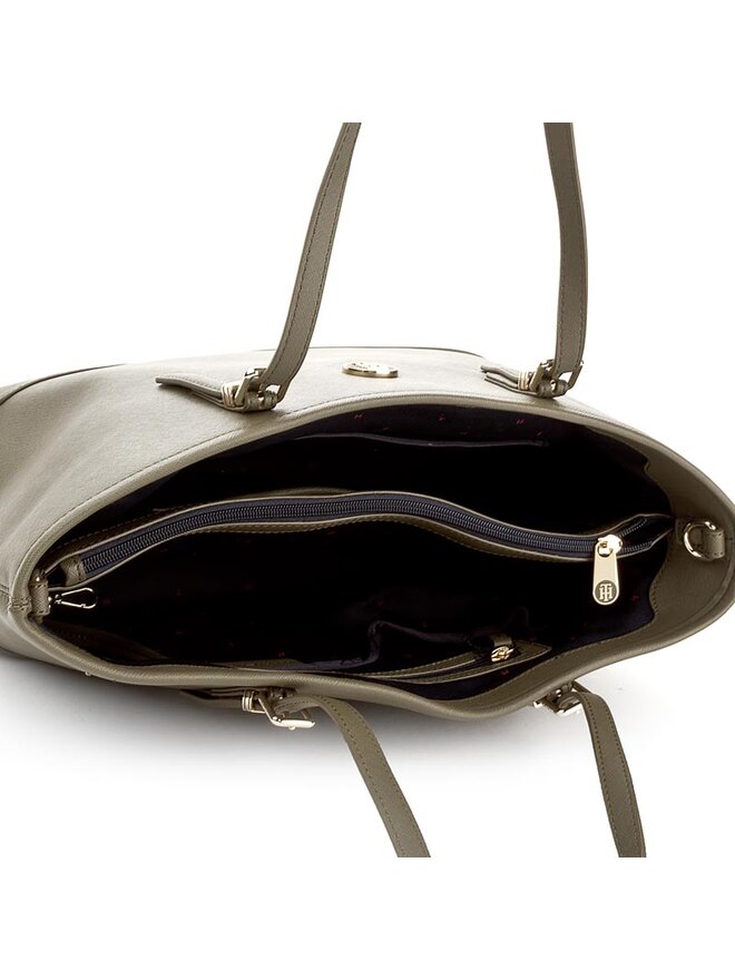 Tommy Hilfiger Soma Tommy Hilfiger Honey Med Tote AW0AW04547 Zaļš