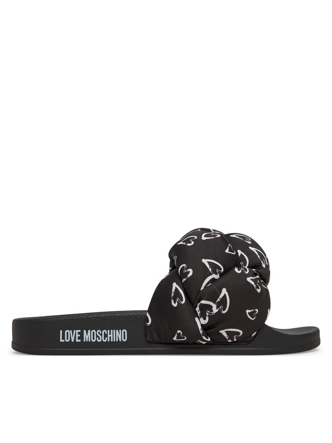 LOVE MOSCHINO Klapki LOVE MOSCHINO JA28312G0MIW100B Czarny