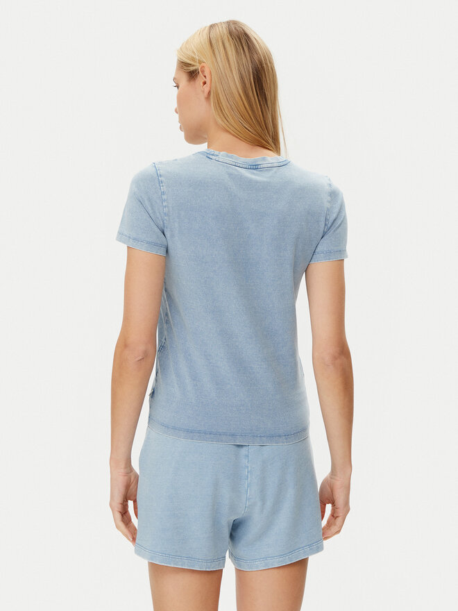 Guess Jeans Guess Jeans Marškinėliai W5GI41 KCTL1 Mėlyna Regular Fit