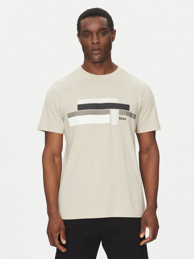BOSS BOSS Camiseta Glamping 50538923 Beis Relaxed Fit
