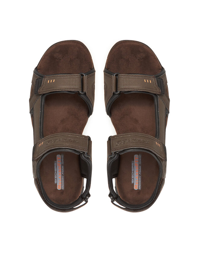 Skechers Σανδάλια Skechers Garver-Louden 64487/BRN Καφέ