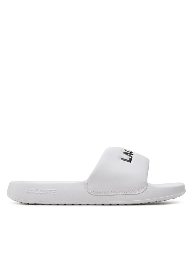 Lacoste Şlapi Lacoste Serve Slide 1.0 747CFA0032 Alb