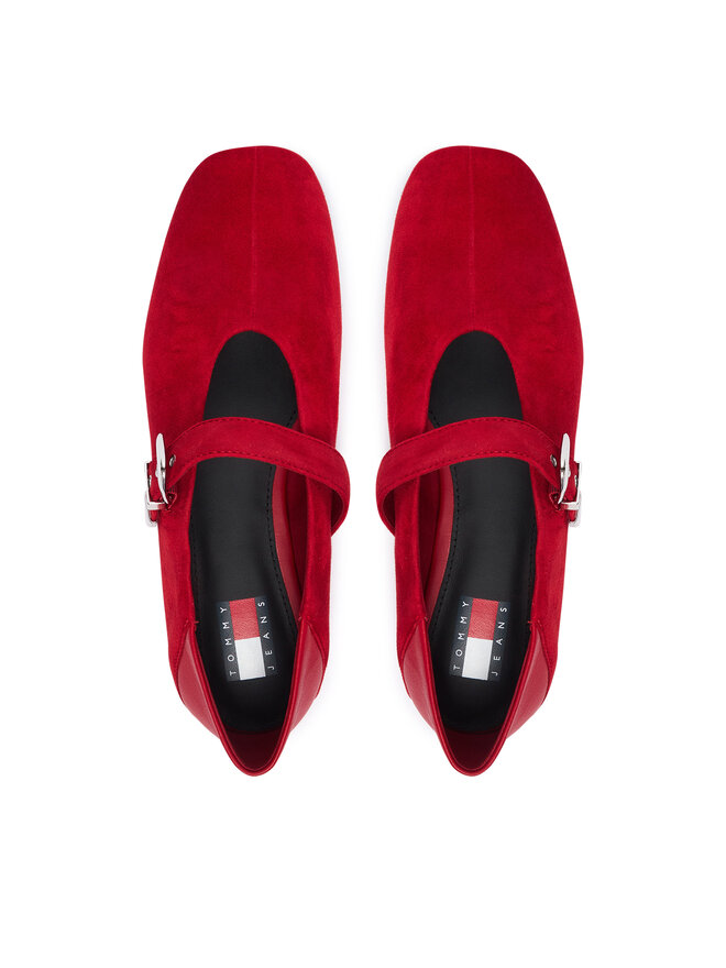 Tommy Jeans Ballerinas Tommy Jeans Tjw Ballerina Suede EN0EN03067 Rot