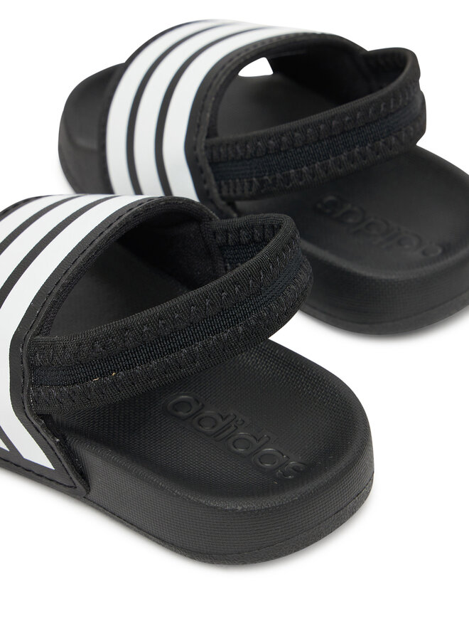 adidas Sandále adidas adilette Estrap JR5323 Čierna