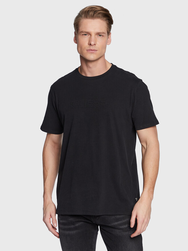 Guess Guess T-shirt Zebra Logo M3GI58 KBDL0 Crna Regular Fit
