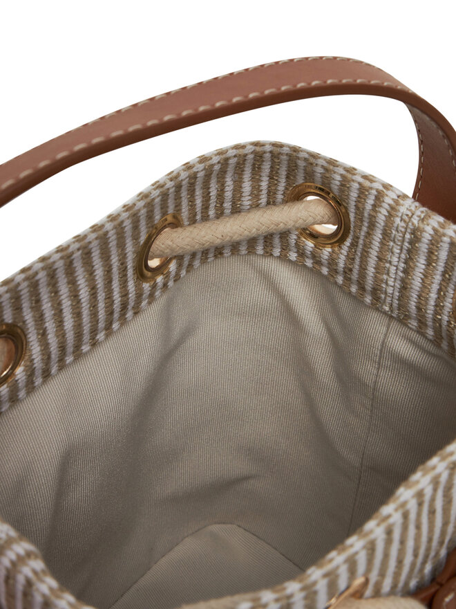 Tommy Hilfiger Bolso Tommy Hilfiger Th Premium Beach Le Bucket AW0AW17215 Beis