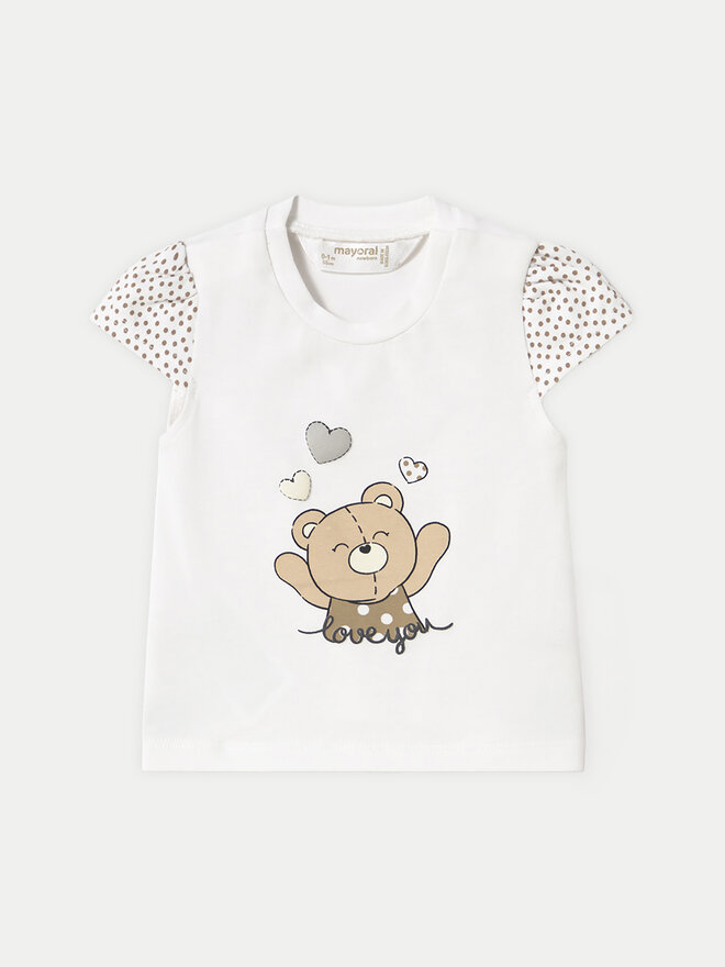 Mayoral Mayoral Camiseta 1070 Blanco Regular Fit