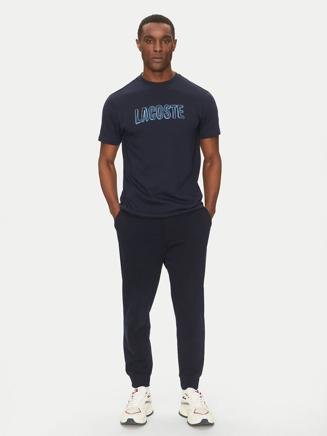Lacoste Lacoste Marškinėliai TH8916 Tamsiai mėlyna Regular Fit
