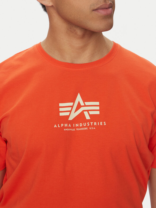 Alpha Industries Alpha Industries Póló Basic 118533 Narancssárga Regular Fit