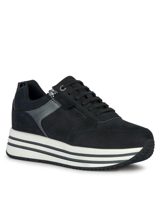 Geox Sneakers Geox D Kency D36QHA 0767B C9B1G Schwarz