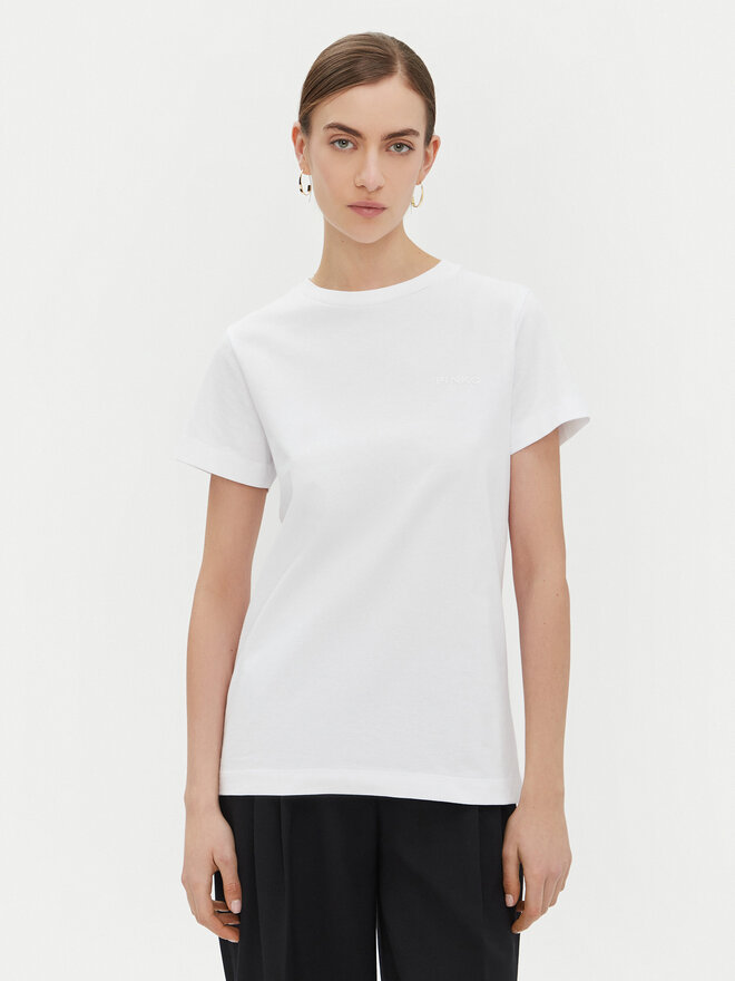 PINKO PINKO Футболка Start 101752 Білий Regular Fit