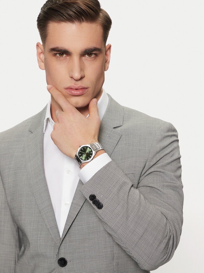 Casio Zegarek Casio Edifice Classic Sapphire EFR-S108D-3AVUEF Srebrny