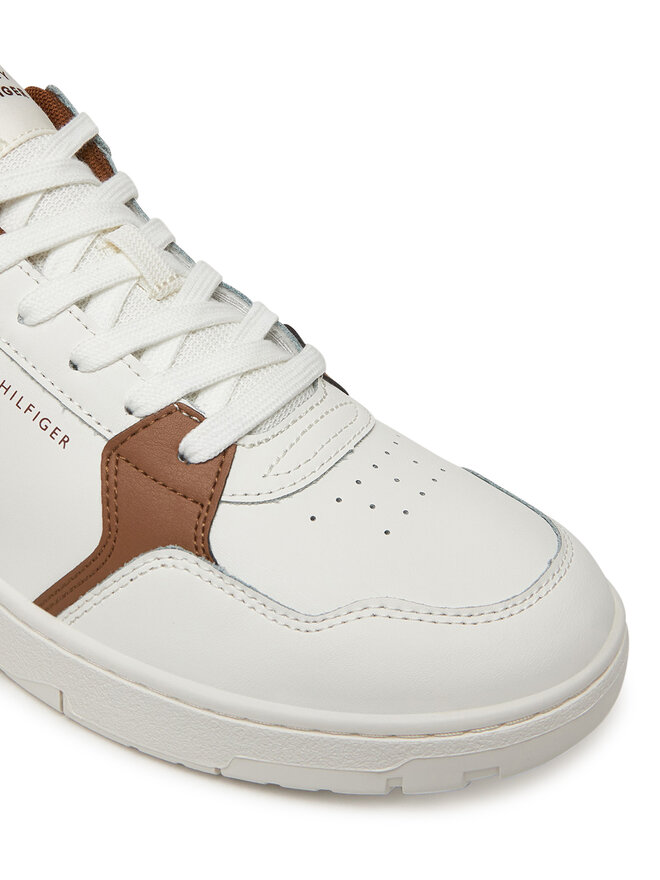 Tommy Hilfiger Sneakersy Tommy Hilfiger Basket Core Lite Lth Mix FM0FM05518 Écru