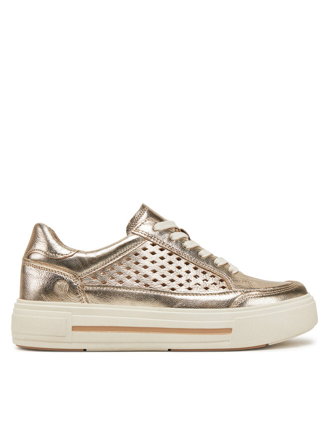 Caprice Sneakersy Caprice 9-23719-44 Złoty
