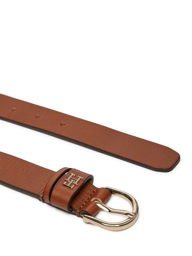 Tommy Hilfiger Dámský pásek Tommy Hilfiger Essential Effortless AW0AW16354 Hnědá