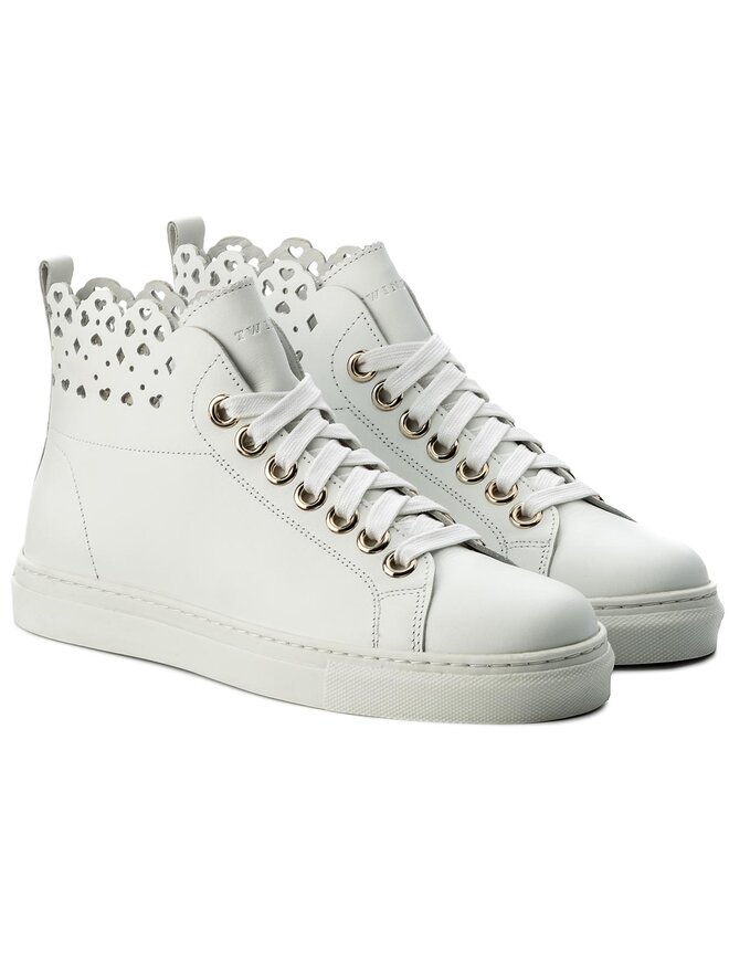 TWINSET Sneakersy TWINSET Sneaker CS8TFU Biały
