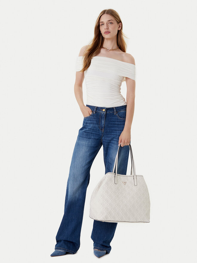 Guess Handtasche Guess Adelasia HWQL96 58240 Creme