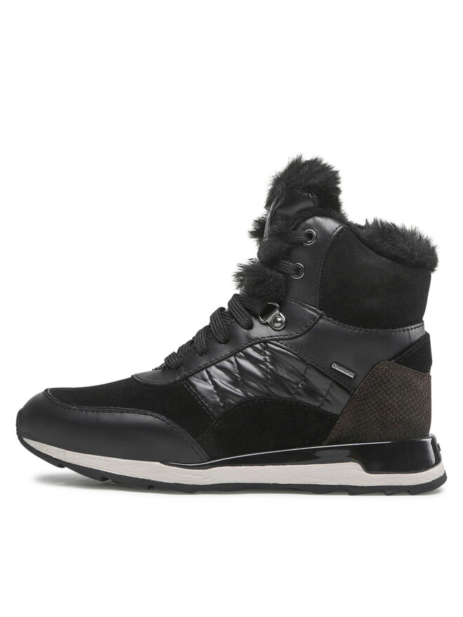 Geox Členková obuv Geox D New Aneko B Abx A D26LYA 085FU C9999 Čierna