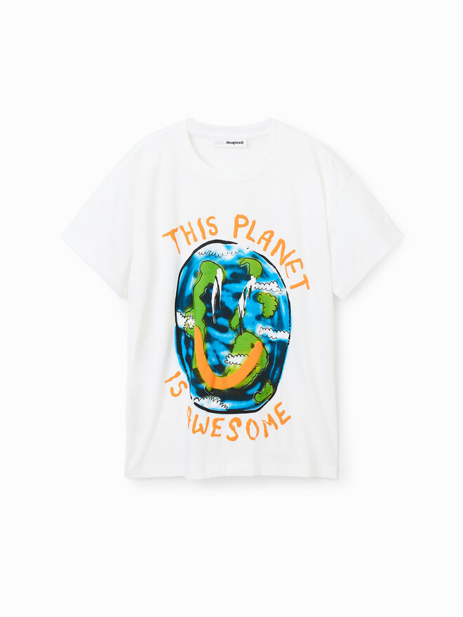 Desigual Desigual T-Shirt 23SBTK09 Bunt Regular Fit