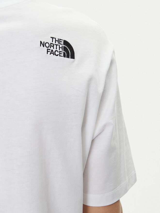 The North Face The North Face Marškinėliai NF0A87NQFN41 Balta Oversize
