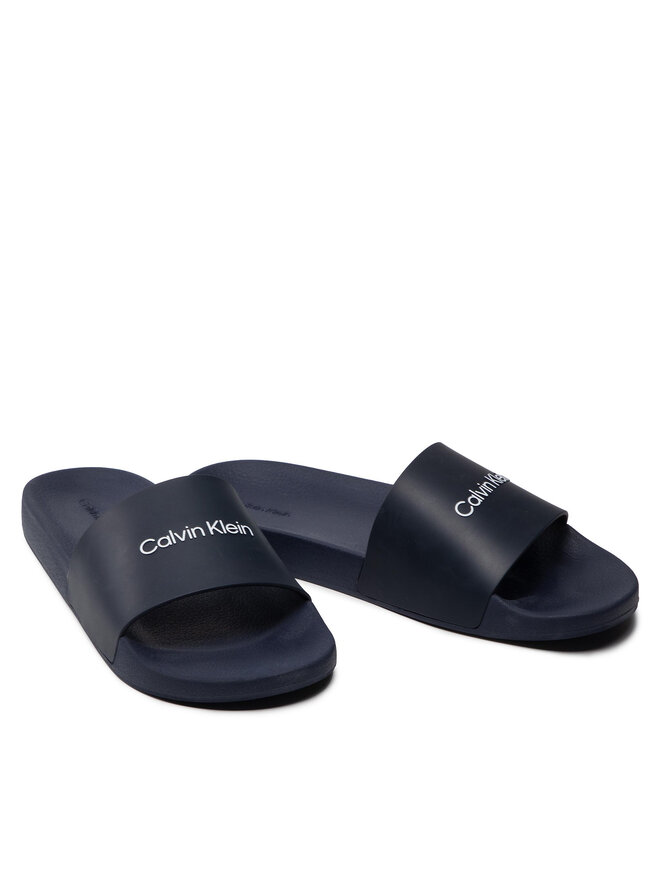 Calvin Klein Jeans Παντόφλες Calvin Klein Jeans Pool Slide HM0HM00455 Σκούρο μπλε