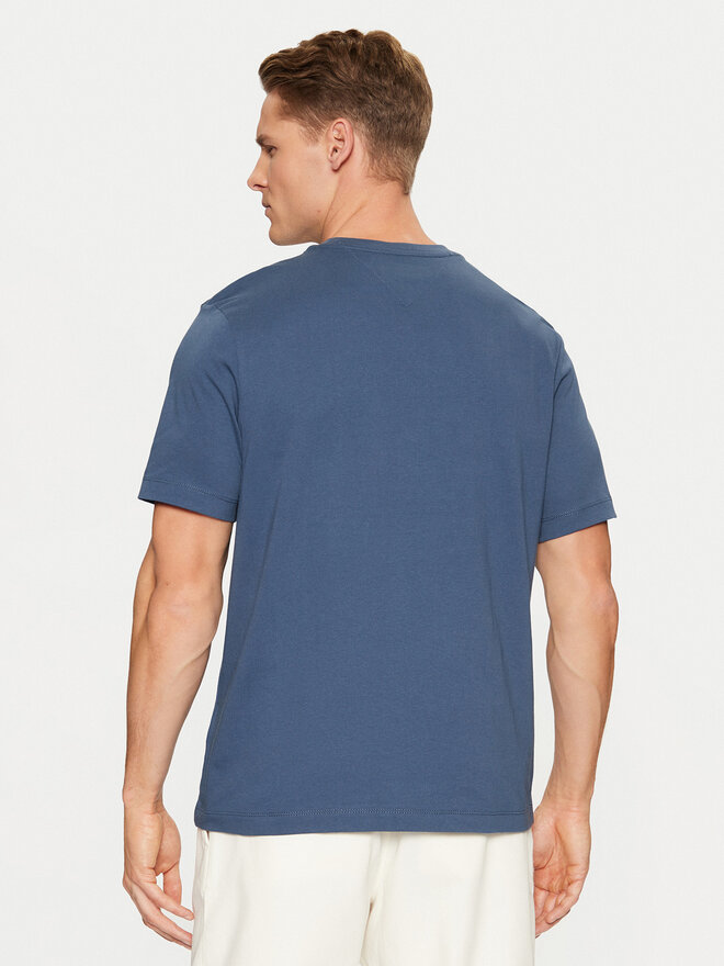 Tommy Hilfiger Tommy Hilfiger T-Shirt Script Logo Tee MW0MW33691 Μπλε Regular Fit